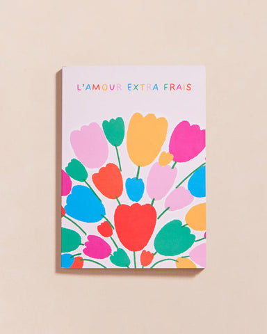 Le carnet L'amour extra frais en papier recyclé multicolore - émoi émoi