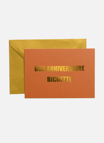 Carte Bon anniversaire Bichette + enveloppe