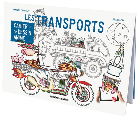 Cahier de dessin animé Transports - Éditions animées