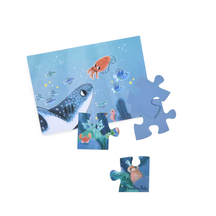 Puzzle phosphorescent - Puzzle magique l'océan Janod pour enfant 3 ans