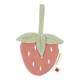 Doudou et attache tétine - Fraise rouge - Fairy Garden