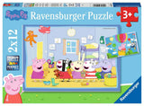 Puzzles Les aventures de Peppa pig - 2x12 pièces