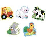 5 puzzles évolutifs - Ferme