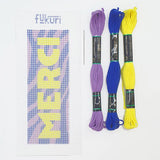 Kit Canevas Marque Page - Merci