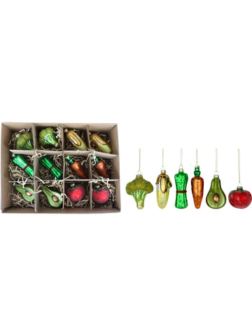 Boule de Noël en verre - Légumes