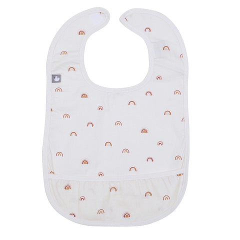 Bavoir en coton enduit - Arc-en-ciel