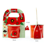 Mini arrosoir rouge avec graines de coquelicot