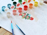 Coffret peinture au numéro - Petit Pinceau - Flower Market par Zaze Art