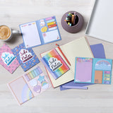 Bloc-notes à onglets adhésifs - Arcs-en-ciel pastel