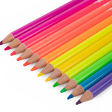 12 crayons de couleurs néon - Les Schmouks