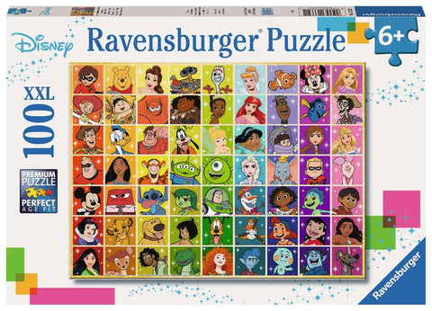 Puzzle 100 pièces XXL - La palette de couleurs Disney