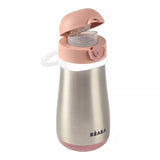 Gourde inox 350 ml + anse - Old pink