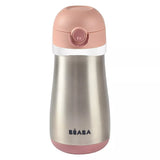 Gourde inox 350 ml + anse - Old pink