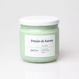Putain de karma | Bougie aventurine "anti-poisse"