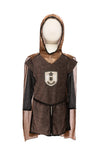 Tunique de chevalier en cuivre brillant avec cape 3-4 ans