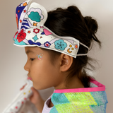 Coloriages Gonflables – 1 baguette magique lumineuse & 1 couronne