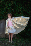 Cape en sequins doré 5-6 ans