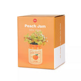 Mini vase, confiture de pêches, orange, céramique