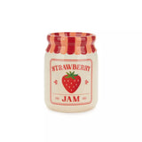 Mini vase, confiture de fraises, rouge, céramique