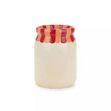 Mini vase, confiture de fraises, rouge, céramique