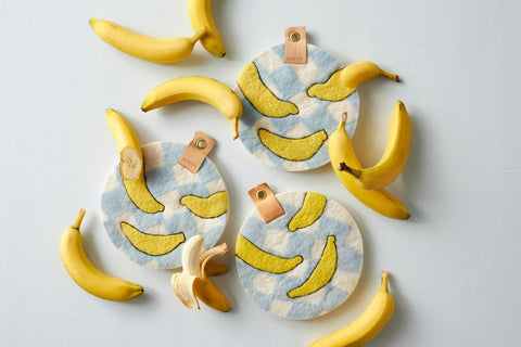 TRIVET, ART, bananas - dessous de plat