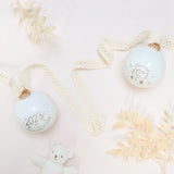 Boule de Noël personnalisée 2023 Mon premier Noël bottes