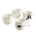 stackable mugs T (set*4)