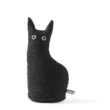 THE CURIOUS, DOOR STOP BOOKEND - Cale porte en laine Chat noir