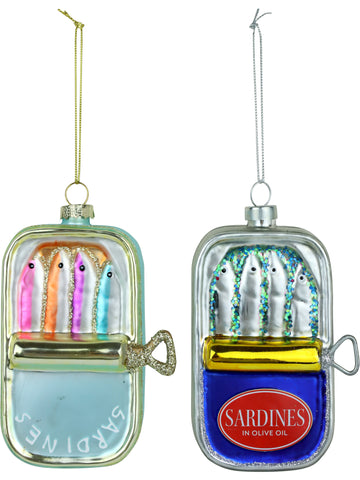 Boule de Noël en verre - Sardines