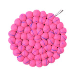 TRIVET, ROUND, MARBLE - Dessous de plat en laine