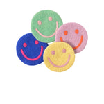 WOOL COASTER, 4-pack, SMILEY - Dessous de verre Smiley par 4