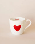 Le mug Family forever en porcelaine - rouge