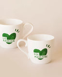 Le mug coeur Fée marraine - vert sapin