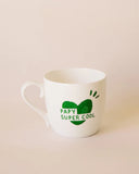 Le mug coeur Papy super cool - vert sapin émoi émoi