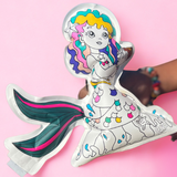 Coloriages Gonflables – 2 Sirènes à colorier et strass