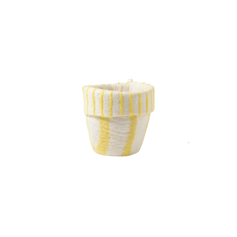 FLOWER POT 20, M, LEMONADE - Pot de fleur en laine