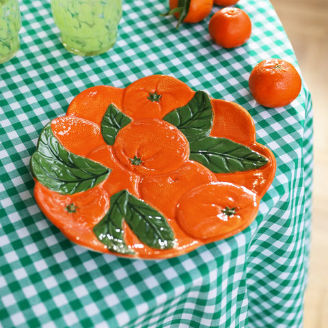 Assiette orange- &Klevering