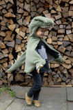Toddler/ T-Rex Cuddle Cape, Green 2/3 ans