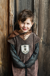 Brilliant Copper Knight Tunic with Cape - Chevalier