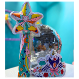 Coloriages Gonflables – 1 baguette magique lumineuse & 1 couronne