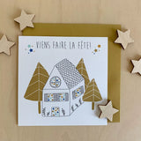 Cartes d'invitation - La fête à la maison