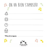 Cartes d'invitation - La fête en musique