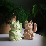 Lucky Cat / light green relaxation