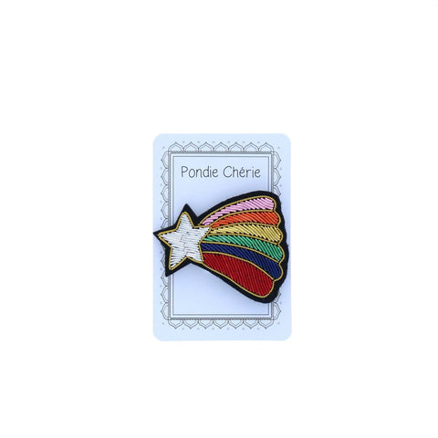 Broche étoile filante arc-en-ciel - Le petit souk