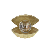 Lampe coquillage à paillettes dorées  ATELIER JASMIN