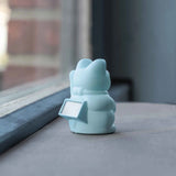 Lucky Cat Solar Light / Bleu clair