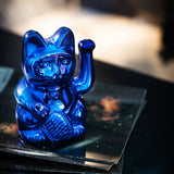 Lucky Cat Cosmic Edition Earth - Shiny Blue