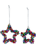 Boules de Noël - 2 étoiles en grelots