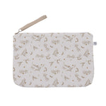 Baby trousse imperméable- Feuilles Blanc/Biscuit