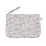 Baby trousse imperméable- Feuilles Blanc/Biscuit